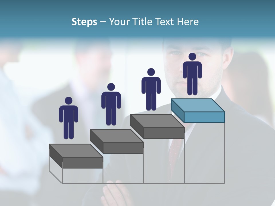 Men Employee Human PowerPoint Template