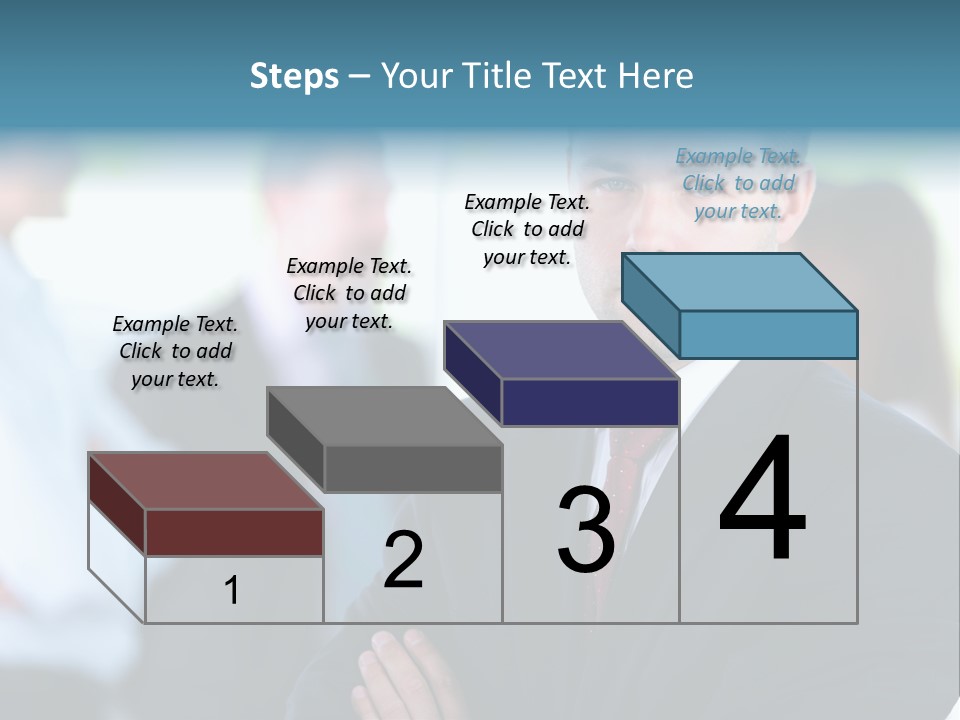 Men Employee Human PowerPoint Template