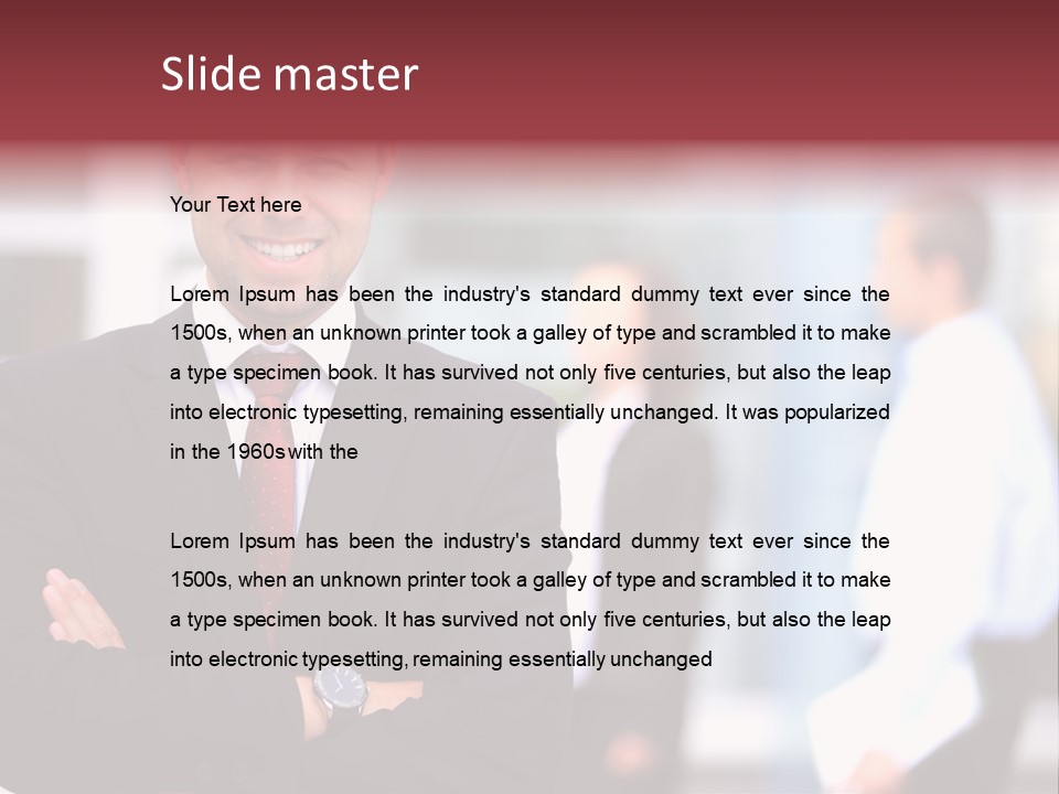 Successful Male Corporate PowerPoint Template