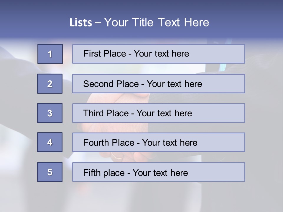 Male Agreement Success PowerPoint Template