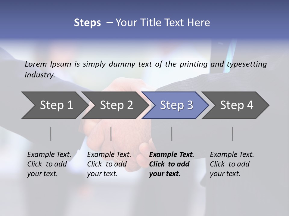 Male Agreement Success PowerPoint Template