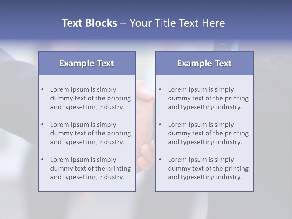 Male Agreement Success PowerPoint Template