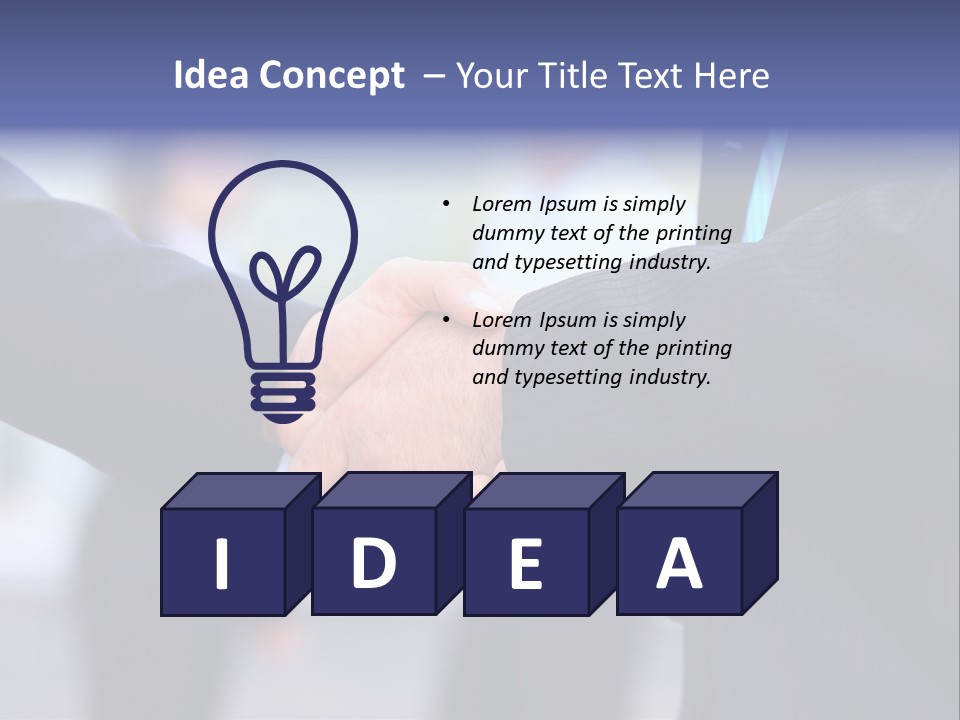 Male Agreement Success PowerPoint Template