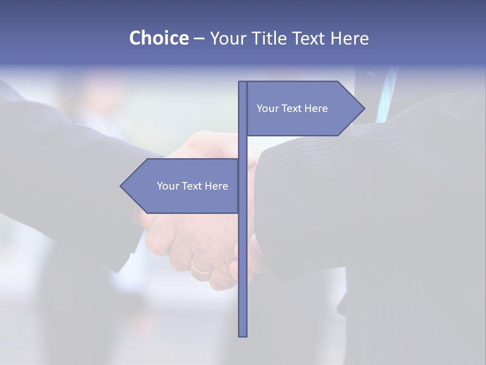 Male Agreement Success PowerPoint Template