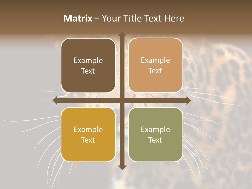 Wilderness Leopard Yellow PowerPoint Template