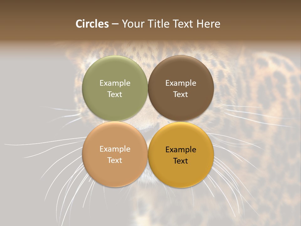 Wilderness Leopard Yellow PowerPoint Template