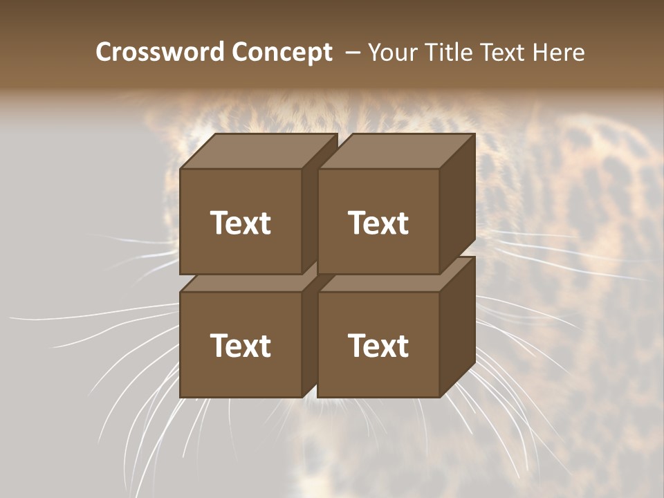 Wilderness Leopard Yellow PowerPoint Template