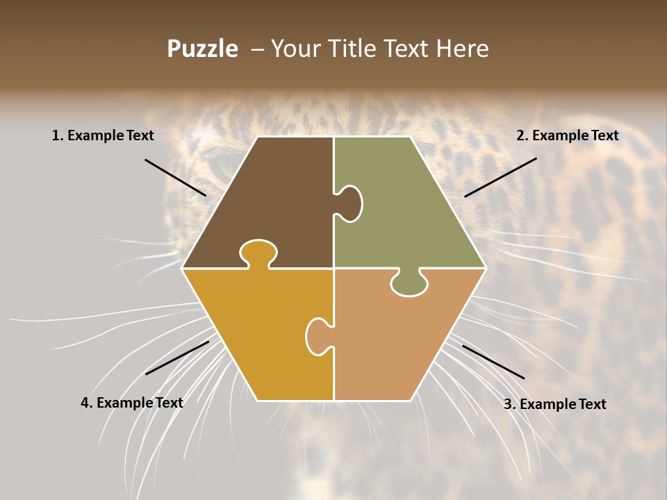 Wilderness Leopard Yellow PowerPoint Template