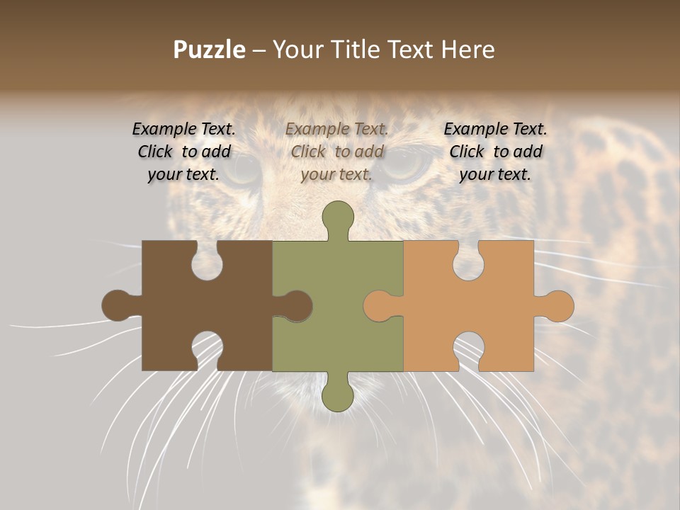 Wilderness Leopard Yellow PowerPoint Template