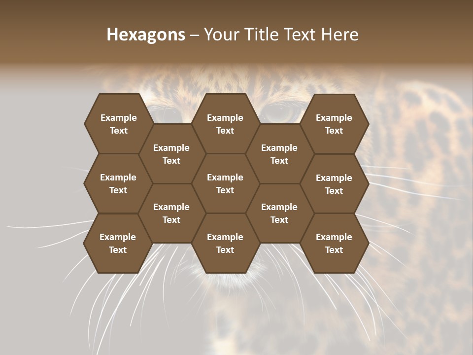 Wilderness Leopard Yellow PowerPoint Template