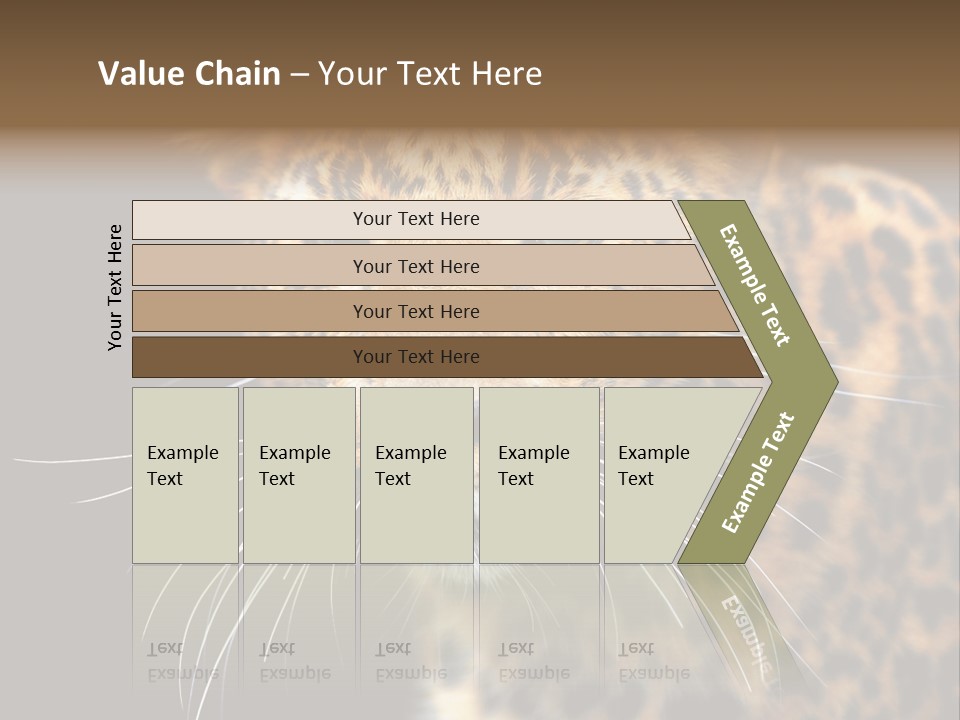 Wilderness Leopard Yellow PowerPoint Template