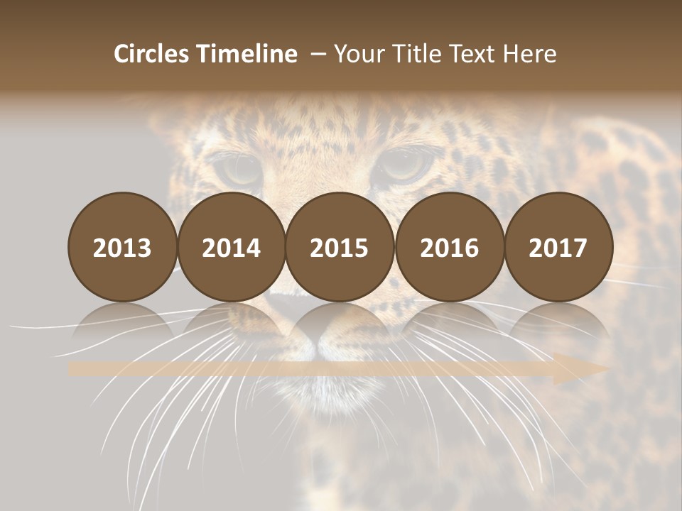 Wilderness Leopard Yellow PowerPoint Template