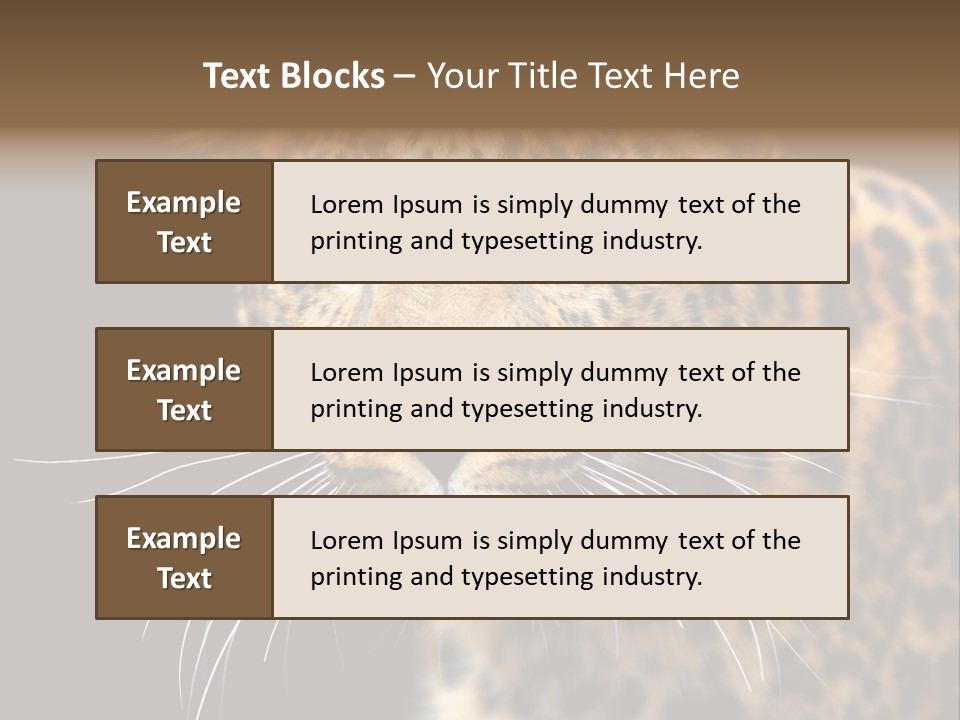 Wilderness Leopard Yellow PowerPoint Template
