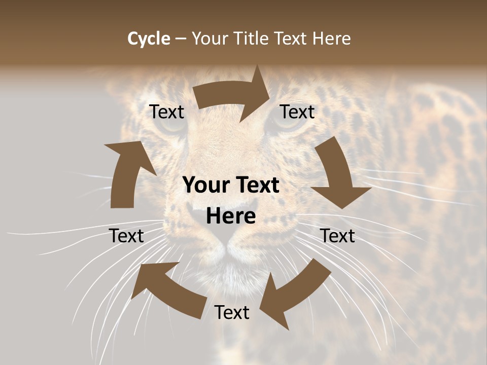 Wilderness Leopard Yellow PowerPoint Template