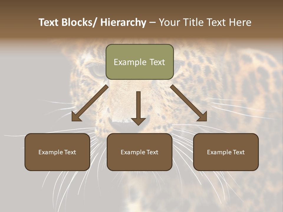 Wilderness Leopard Yellow PowerPoint Template