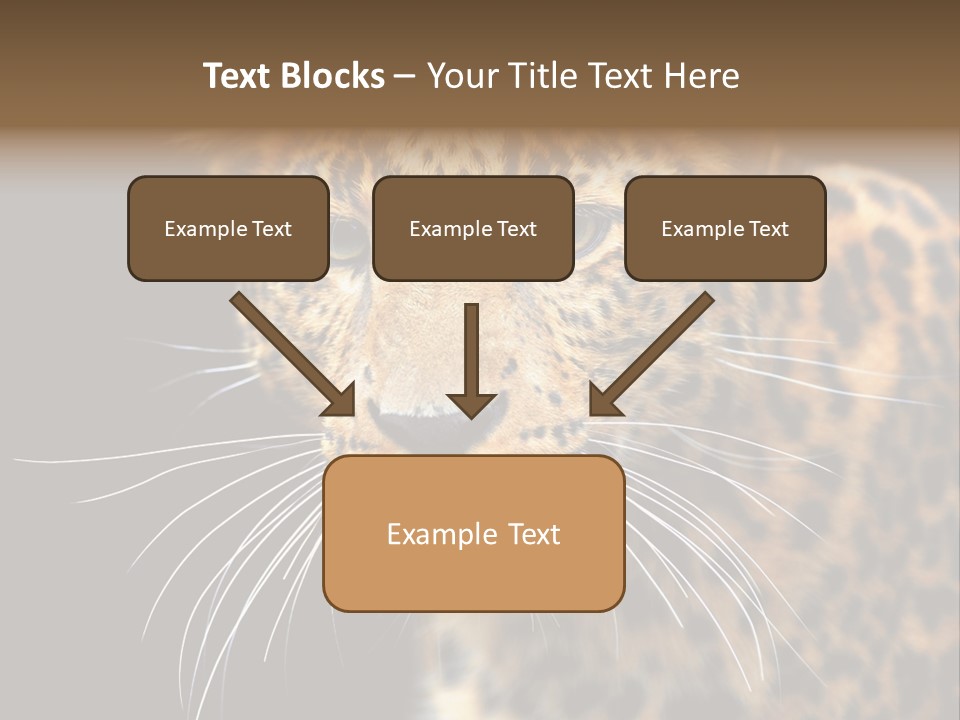 Wilderness Leopard Yellow PowerPoint Template