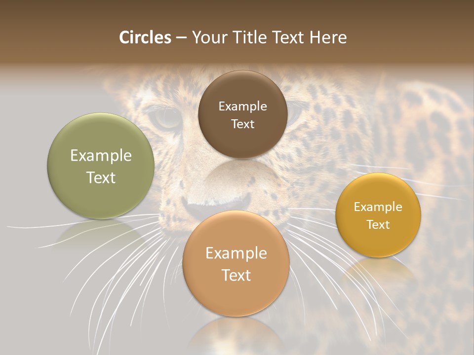 Wilderness Leopard Yellow PowerPoint Template
