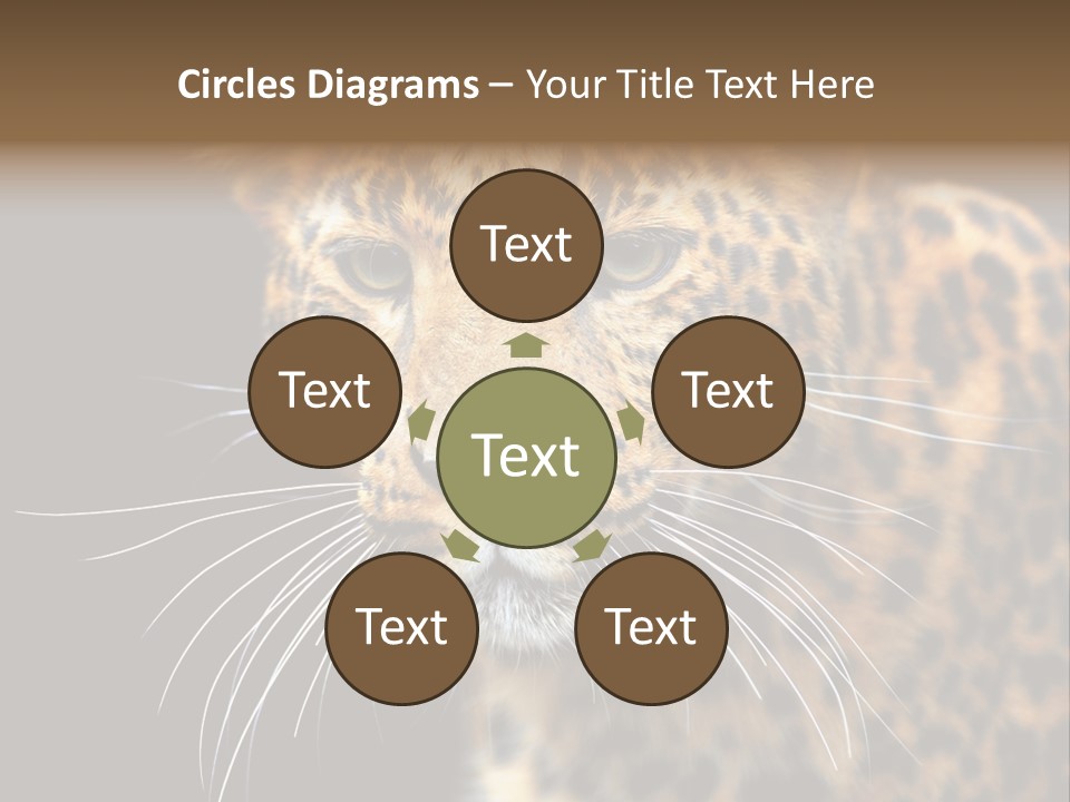 Wilderness Leopard Yellow PowerPoint Template