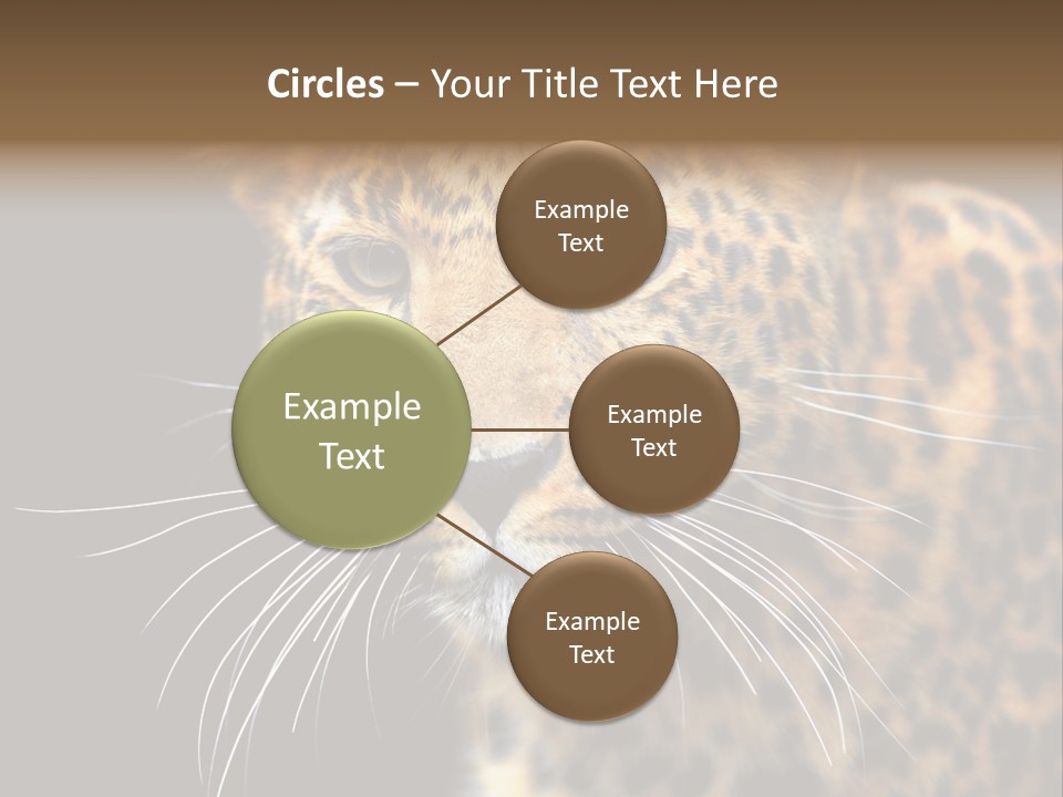 Wilderness Leopard Yellow PowerPoint Template
