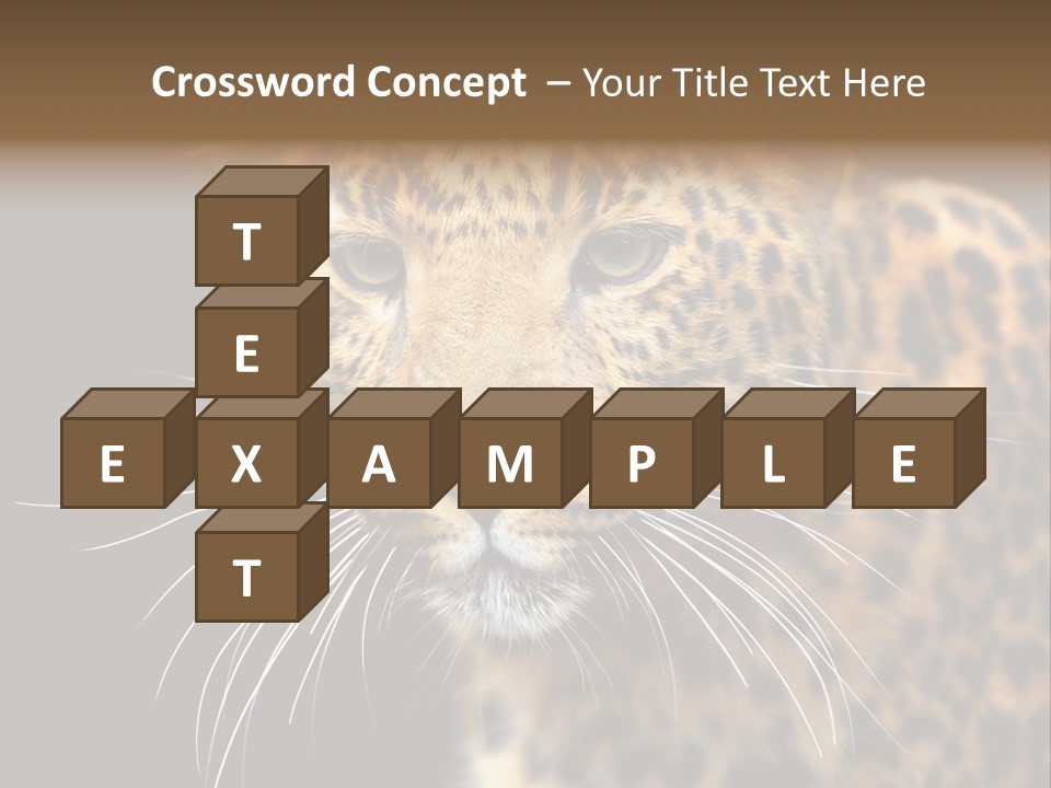 Wilderness Leopard Yellow PowerPoint Template