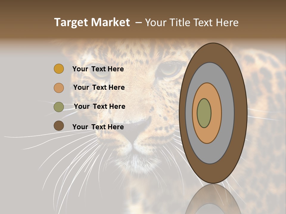 Wilderness Leopard Yellow PowerPoint Template