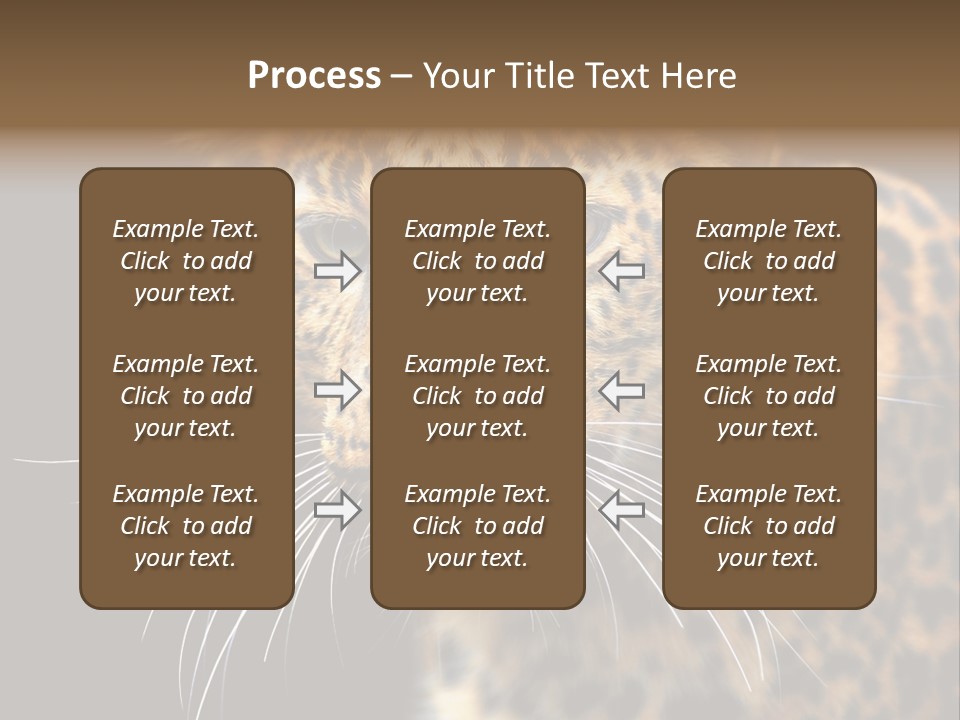 Wilderness Leopard Yellow PowerPoint Template