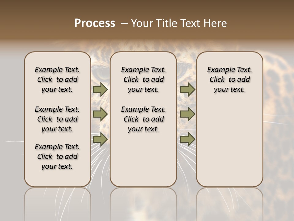 Wilderness Leopard Yellow PowerPoint Template