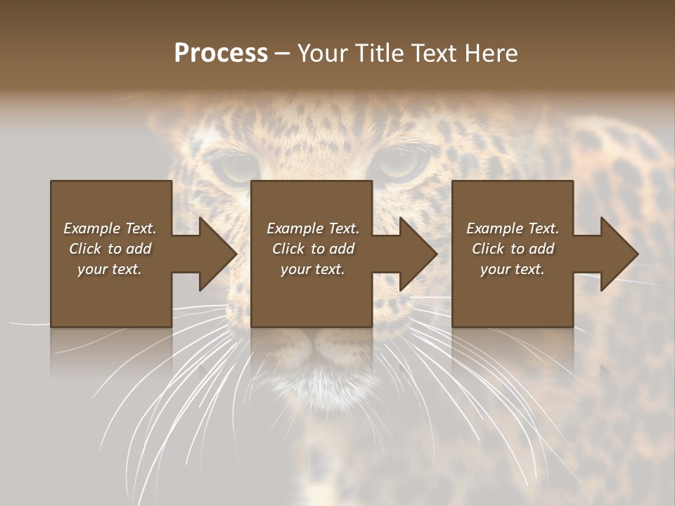 Wilderness Leopard Yellow PowerPoint Template