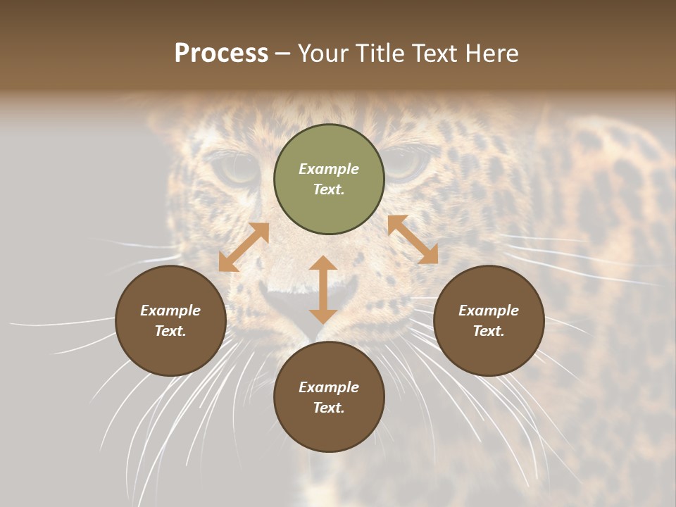 Wilderness Leopard Yellow PowerPoint Template
