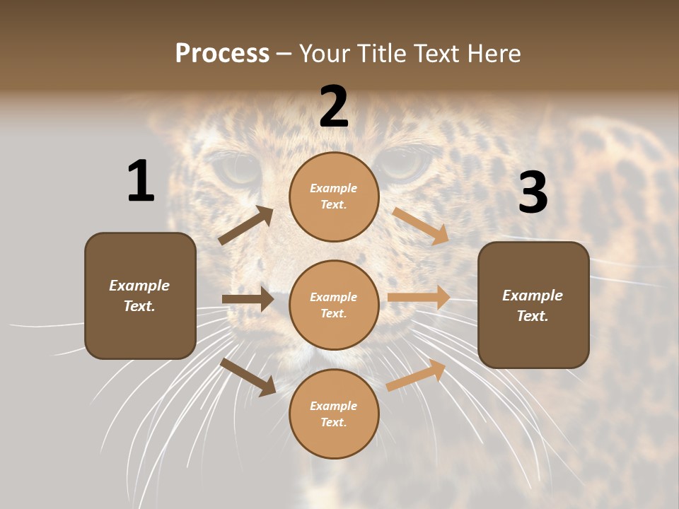 Wilderness Leopard Yellow PowerPoint Template