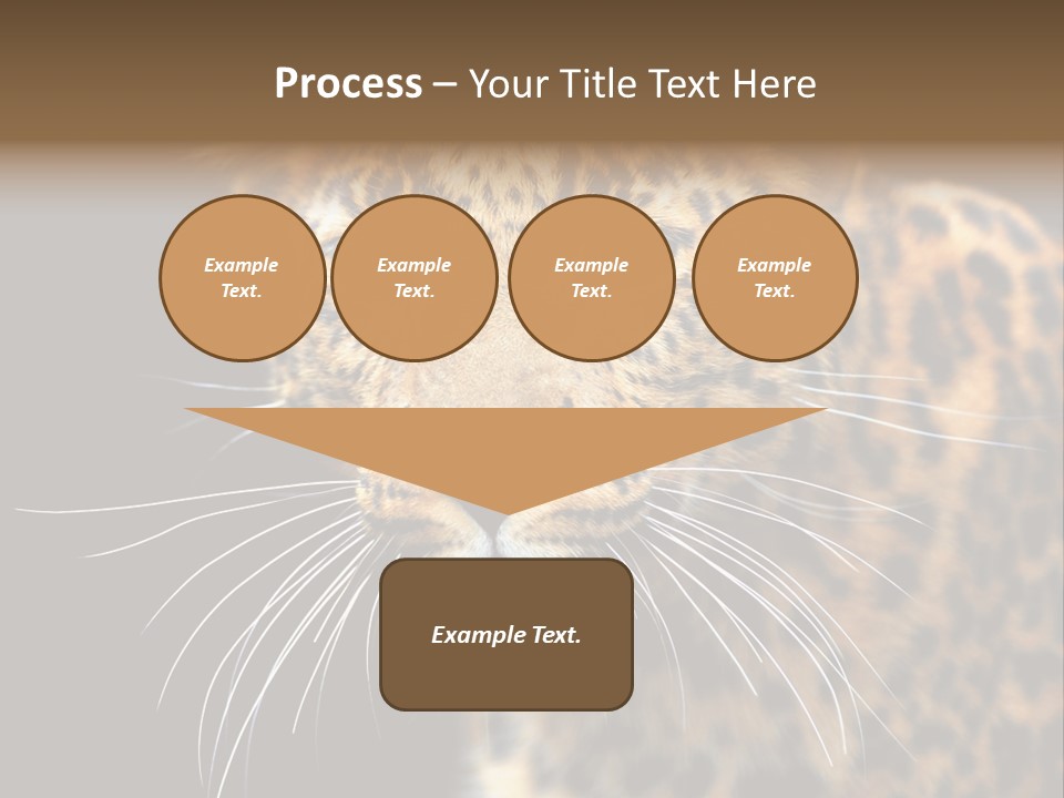 Wilderness Leopard Yellow PowerPoint Template