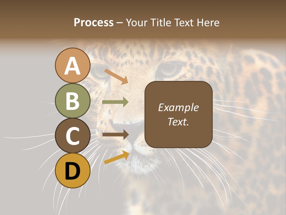 Wilderness Leopard Yellow PowerPoint Template