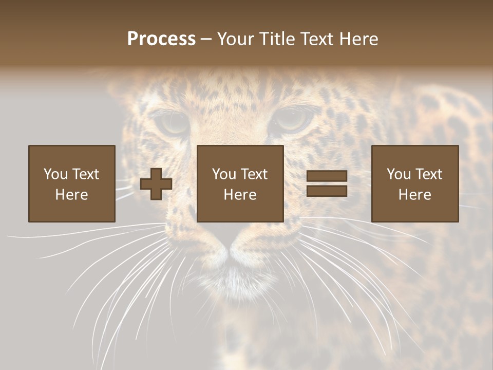 Wilderness Leopard Yellow PowerPoint Template