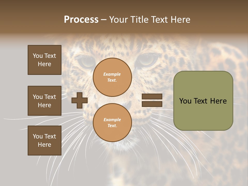 Wilderness Leopard Yellow PowerPoint Template