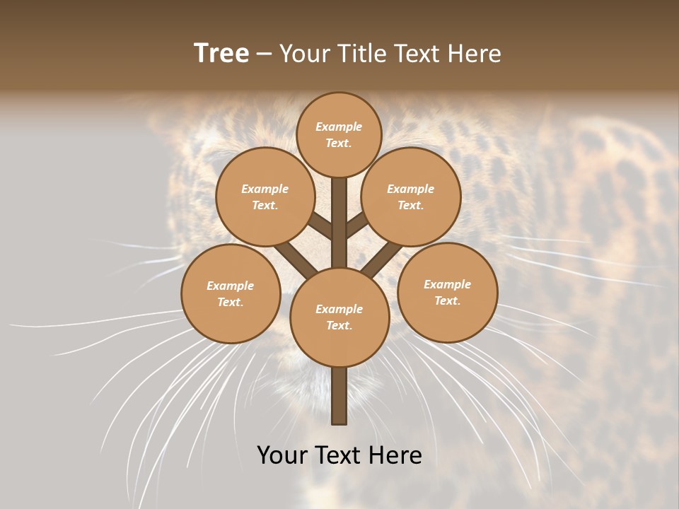 Wilderness Leopard Yellow PowerPoint Template