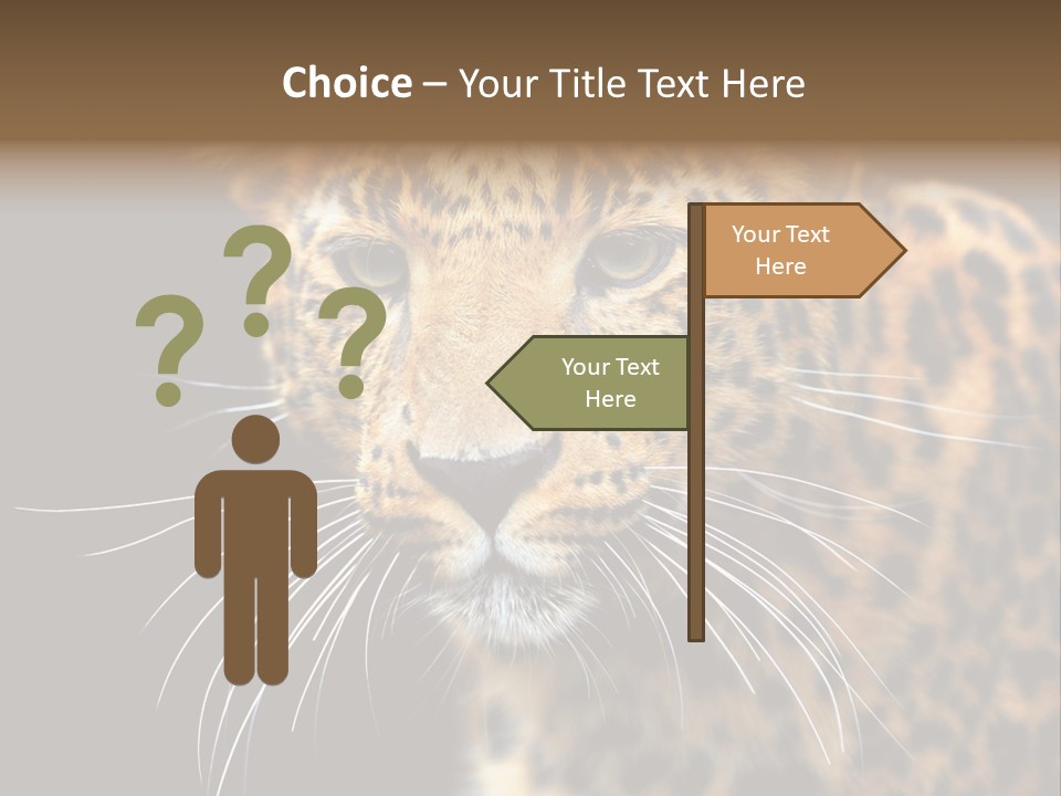 Wilderness Leopard Yellow PowerPoint Template