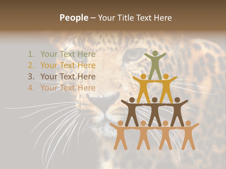 Wilderness Leopard Yellow PowerPoint Template