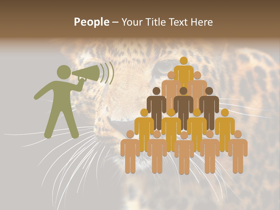 Wilderness Leopard Yellow PowerPoint Template