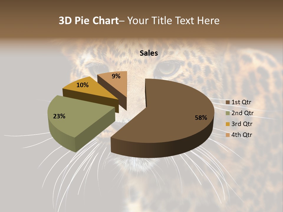 Wilderness Leopard Yellow PowerPoint Template