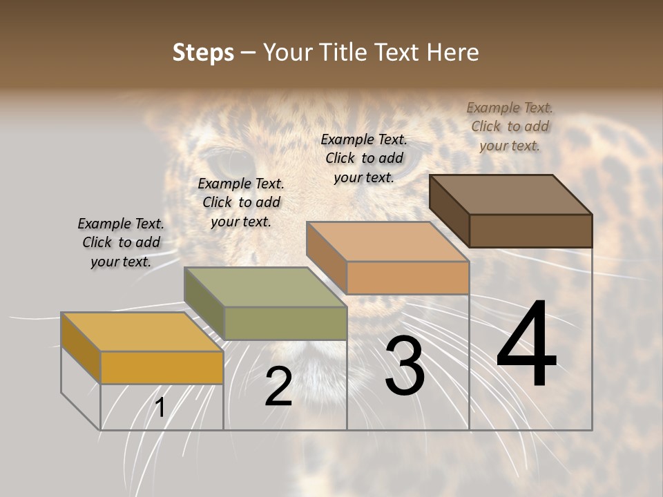 Wilderness Leopard Yellow PowerPoint Template