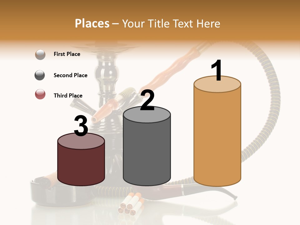 Silver Tube Dependence PowerPoint Template