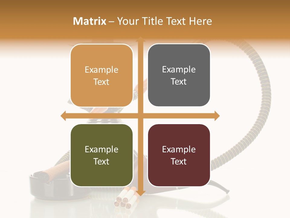 Silver Tube Dependence PowerPoint Template