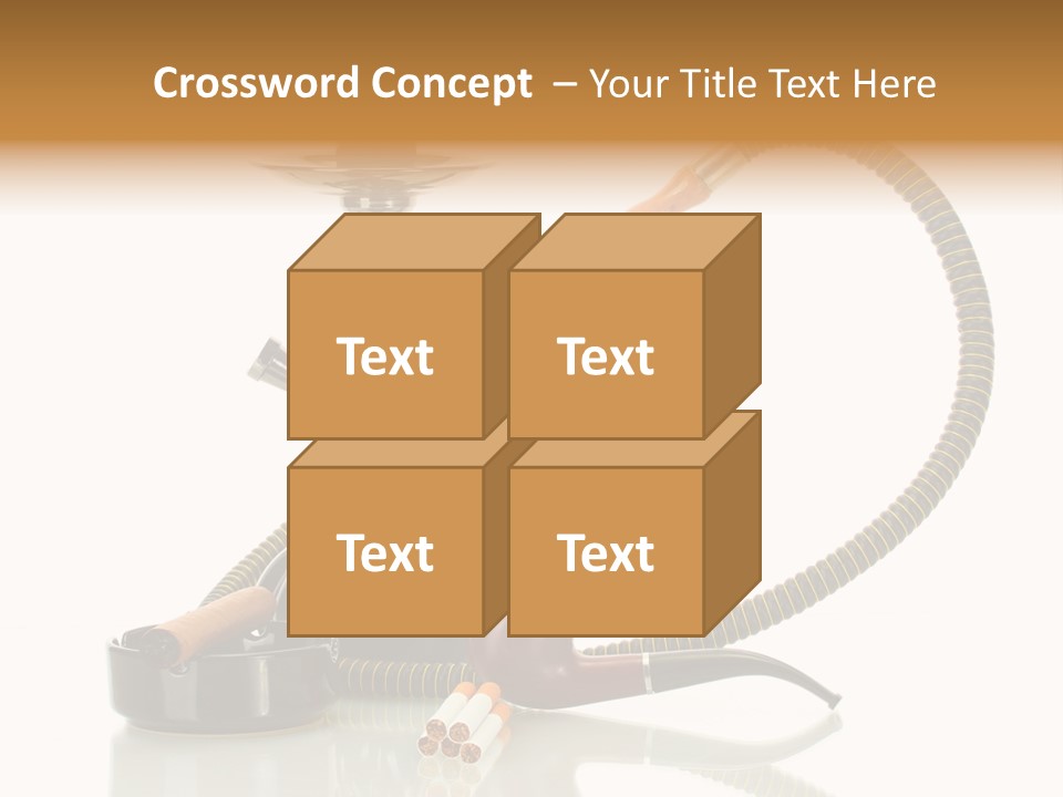 Silver Tube Dependence PowerPoint Template