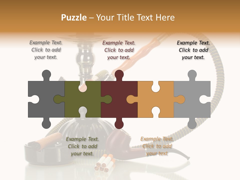 Silver Tube Dependence PowerPoint Template