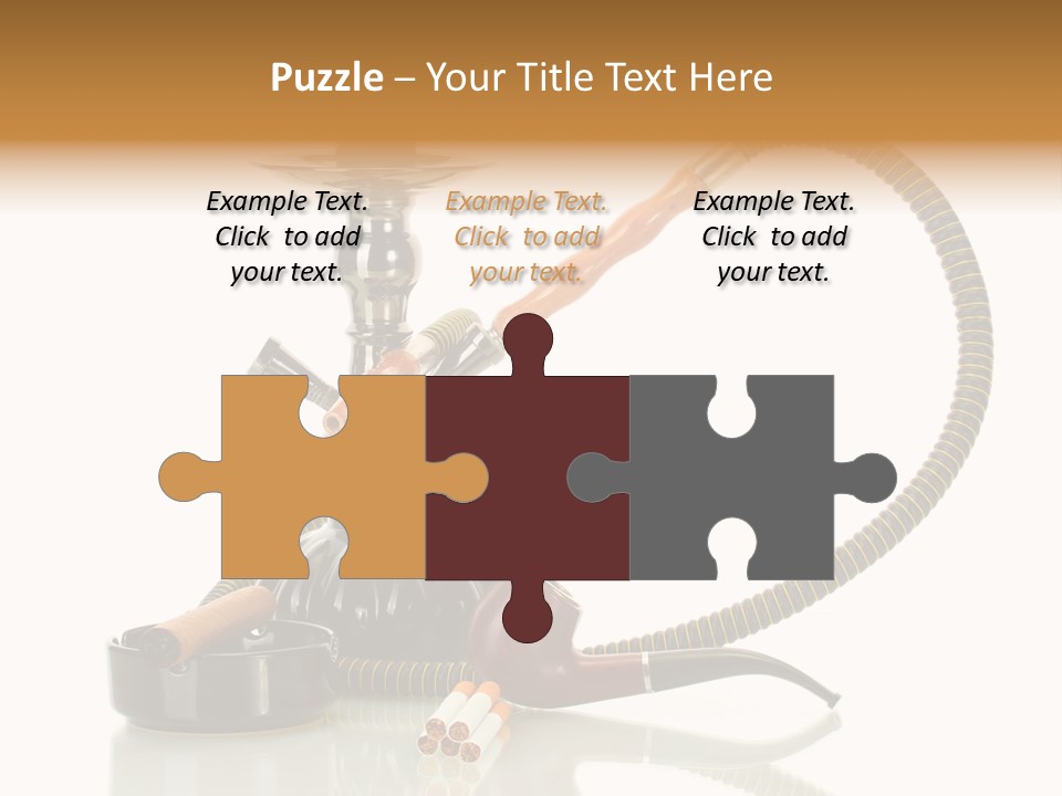 Silver Tube Dependence PowerPoint Template