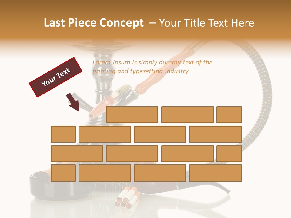 Silver Tube Dependence PowerPoint Template