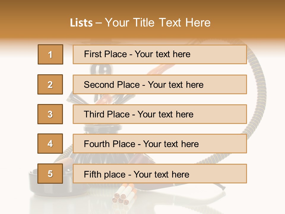 Silver Tube Dependence PowerPoint Template