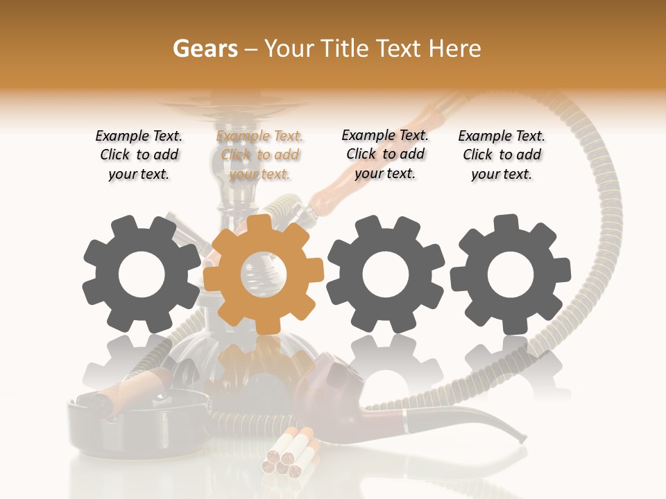 Silver Tube Dependence PowerPoint Template