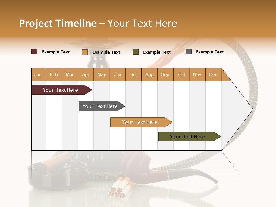 Silver Tube Dependence PowerPoint Template