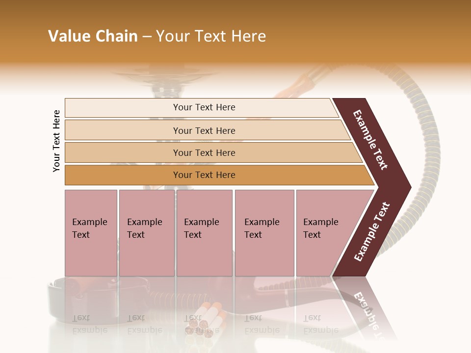 Silver Tube Dependence PowerPoint Template